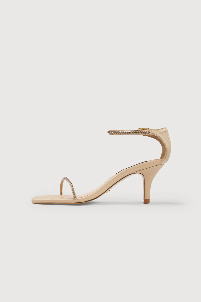 Somi Diamond Beige Heels